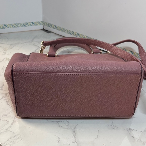 Kate Spade Small Allyn Chester Mauve Pink Leather Satchel Crossbody bag, NWOT - Picture 4 of 5